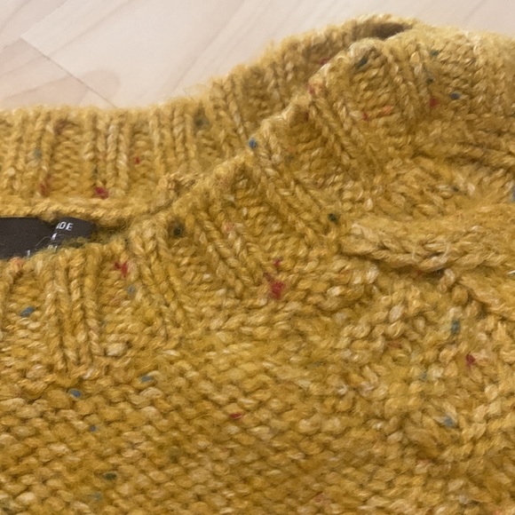 Prana.  Beautiful golden with nubby colored flecks sweater. - Picture 6 of 11